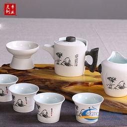 景德鎮(zhèn)雪花釉茶具 10頭套裝廠家直銷，專業(yè)定制彰顯品味